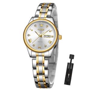 Water resistant wrist watch for ladies