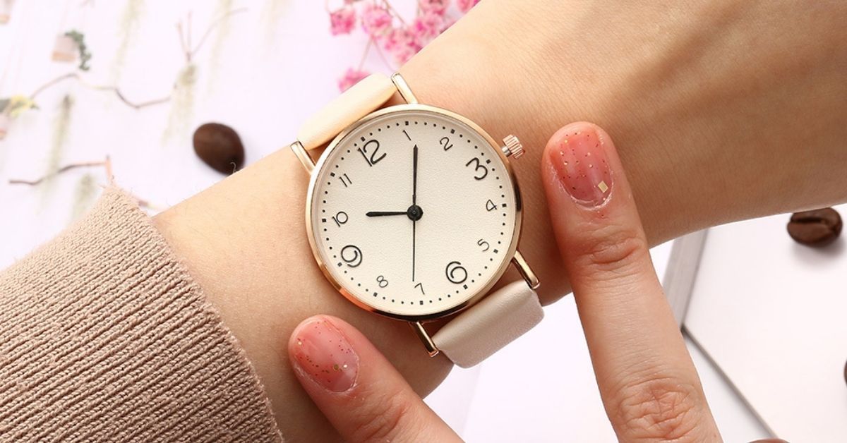 Quartz wrist watch for women