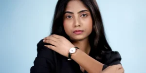 Ladies Wrist Watch with Leather Strap