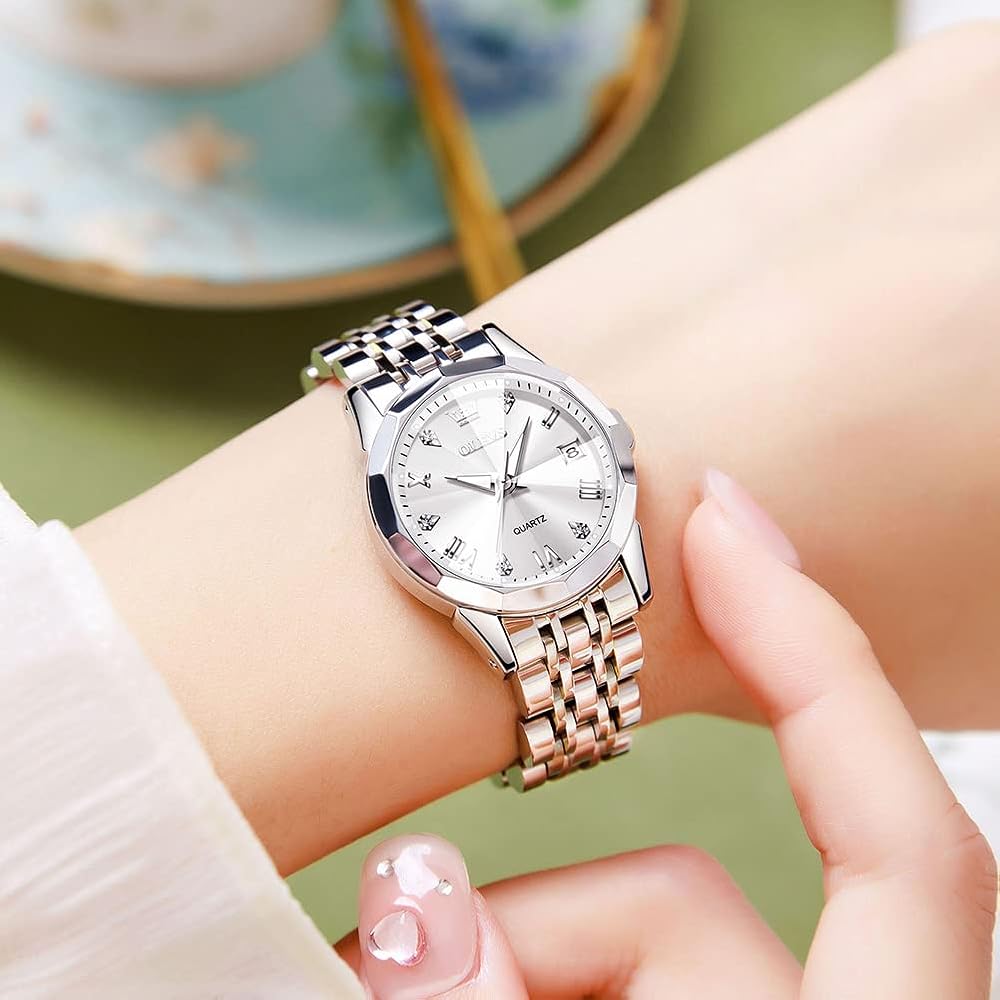 Stainless Steel Wrist Watch for Ladies